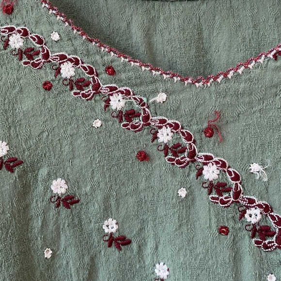 Olive Patterned Dress - Picture 4 of 4